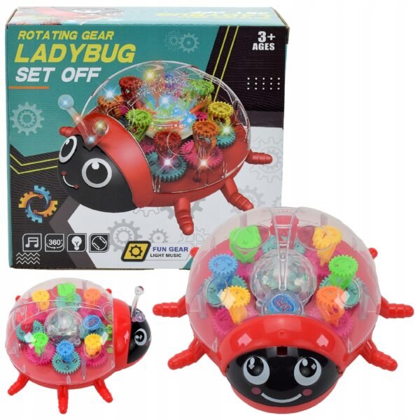 Ladybug toy with lights and music