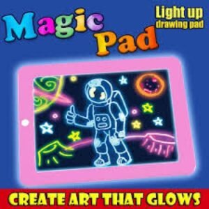 3D magic pad led writing magic board with pen brush