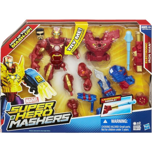Best Superhero Mashers Electronic Marvel Iron Man Assemble Figure Toy - Image 6