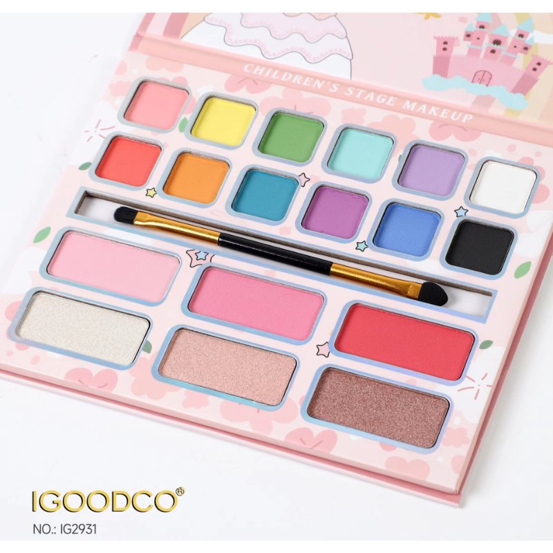 Colourful 96-color Palette butterfly pattern pearly matte Eye Makeup Eyeshadow Toy for Kids - Image 4