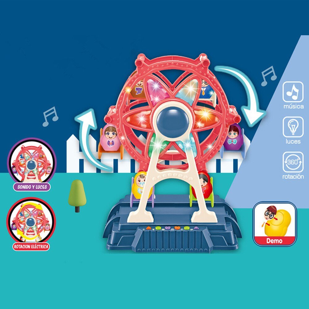 Children Amusement Park Toy With Music And LED Light With Six Untouched Dolls For Kids - Image 10