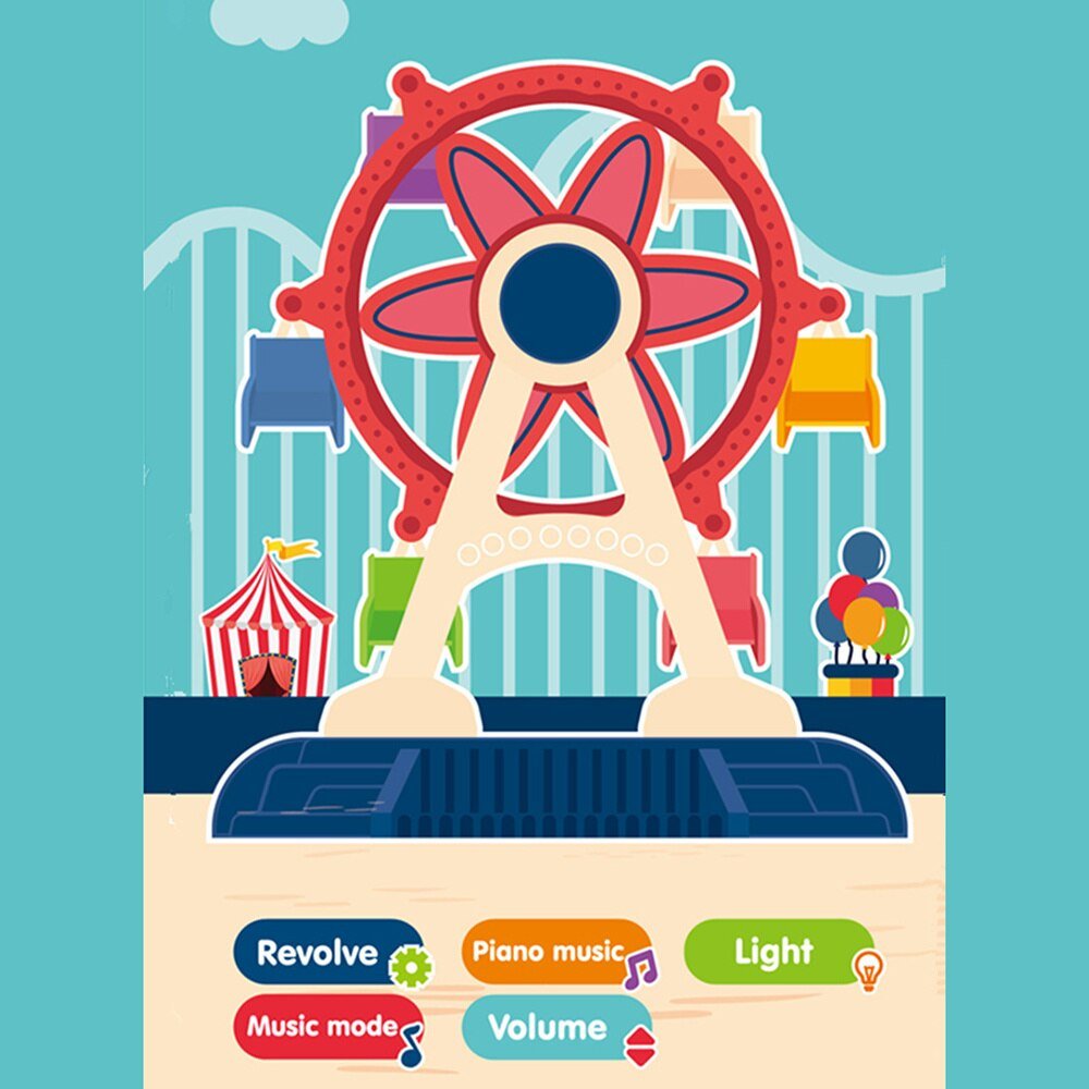 Children Amusement Park Toy With Music And LED Light With Six Untouched Dolls For Kids - Image 7