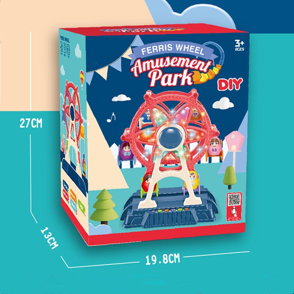 Children Amusement Park Toy With Music And LED Light With Six Untouched Dolls For Kids - Image 8