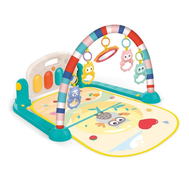 Double layered baby crawling fitness play mat