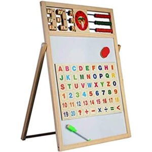 Double sided learning magnetic wooden board