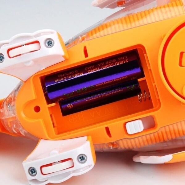 Electric Universal Transparent Gear Fish Swing Colorful Lights Musical Toys For Children - Image 5