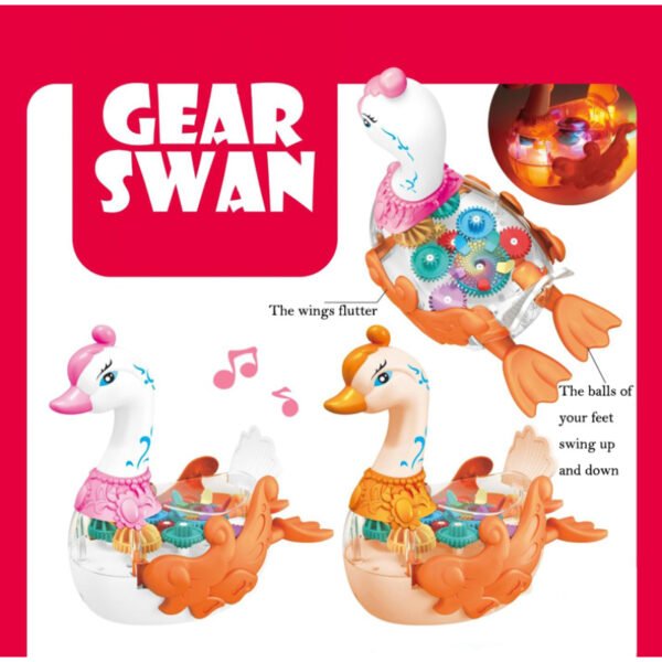 Electric Gear Swan Duck Toy With Transparent Shell And Gear Structure - Image 7