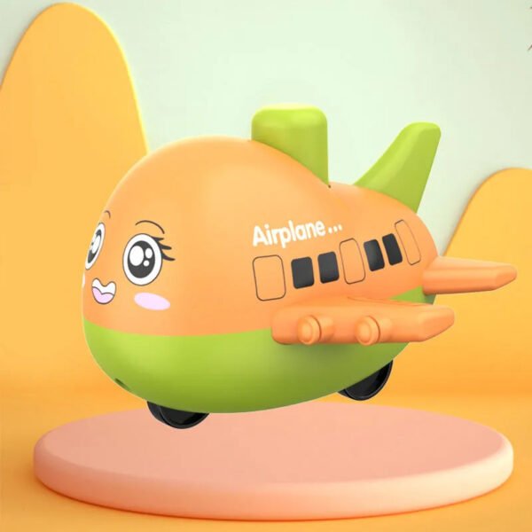 Pack Of 2 Cute Happy Face Push And Go Airplane Toy - Image 9