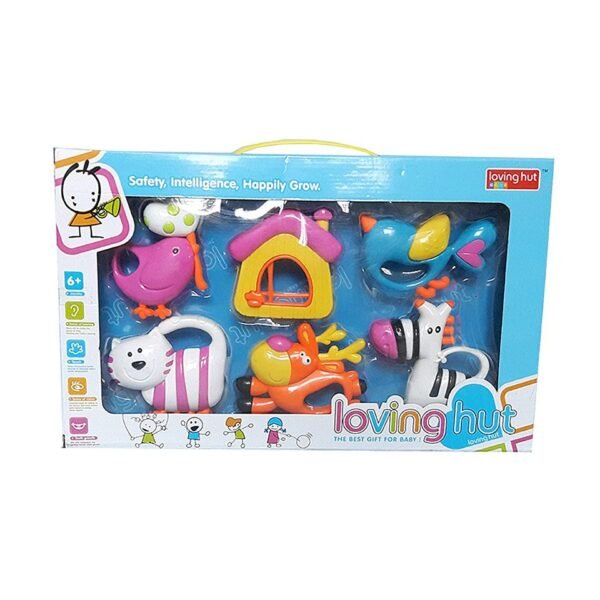 Munchkin Land Loving Hut Rattle For Babies 6 Pcs Set Toy Rattle - Image 4