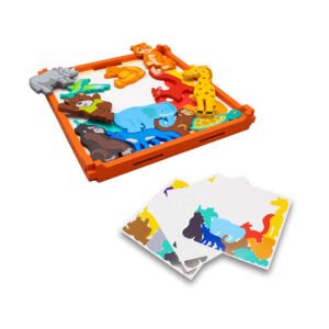 cute 3d animal theme wooden puzzle