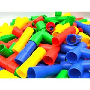 Plug in creative building pipe blocks