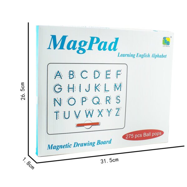 275Pcs Balls Pop Magnetic English Alphabet Learning Drawing Board - Image 5