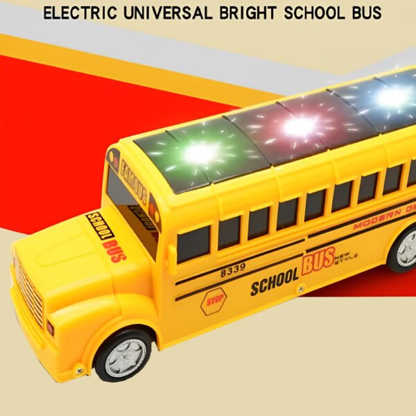 School bus with light and music