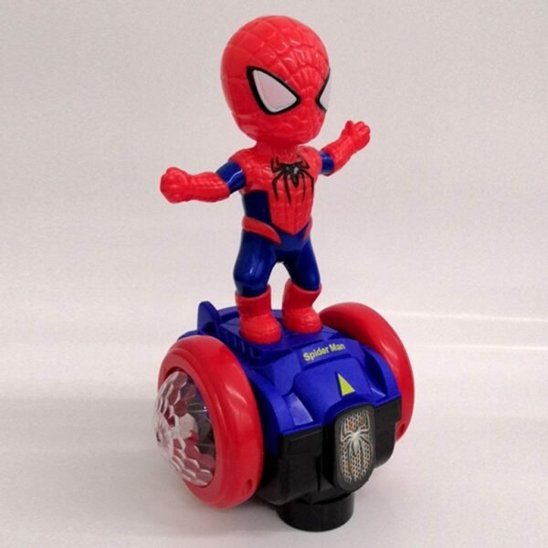 Spiderman toy balance scooter with light and music