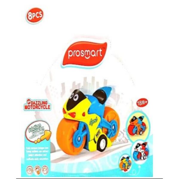 Colorful Friction Powered Stunning Racing Sport Bike Toy for Kids - Image 4