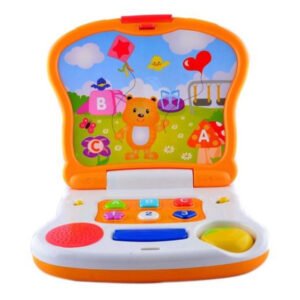 Early learning teddy bear musical laptop