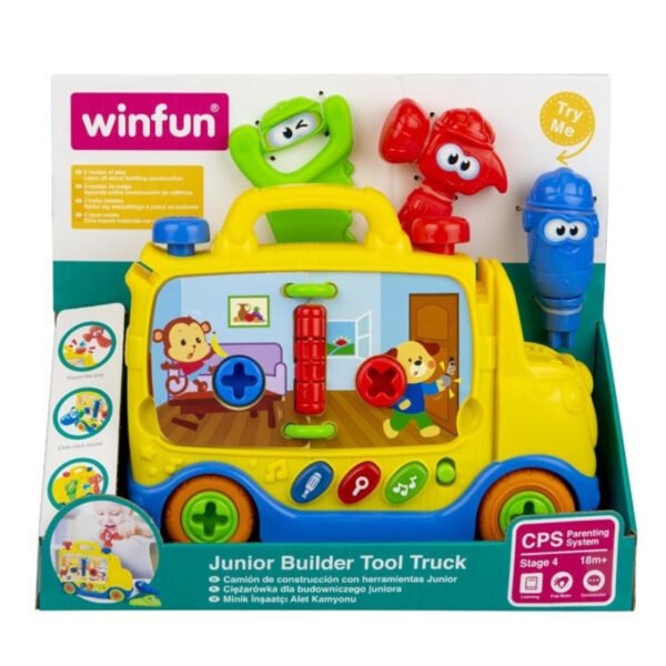 Interactive Tool Truck Toys with 3 Play Modes, Light Up Buttons and Music for Kids - Image 7