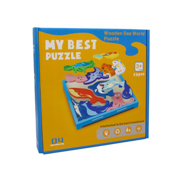 Wooden sea world puzzle