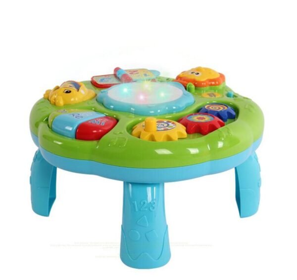 Baby Music Learning Table Multi-Functional Table For Toddlers With Colorful Light Sound Early Educational Toy - Image 9