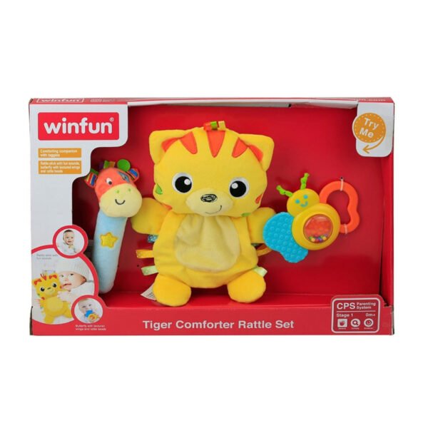 Colorful Winfun Set of 3 Bear Rattles for Kids - Image 3
