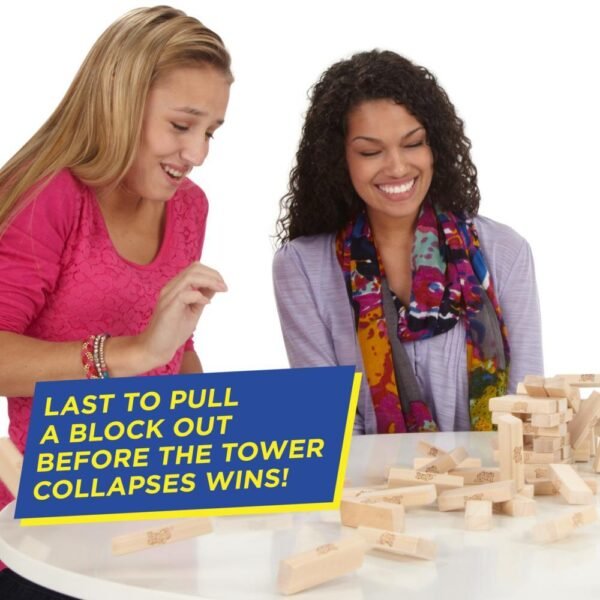 Classic Plain Jenga Wooden Puzzle Blocks Stacking Game 48 Pcs For Toddlers - Image 4