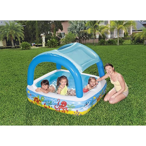 Bestway canopy inflatable paddling pool with removeable roof