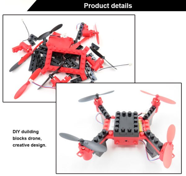 Building Blocks Heliway 902HS Mounting Blocks 6-Axis Quadcopter With Remote Control And 0.3MP WiFi Camera - Image 6