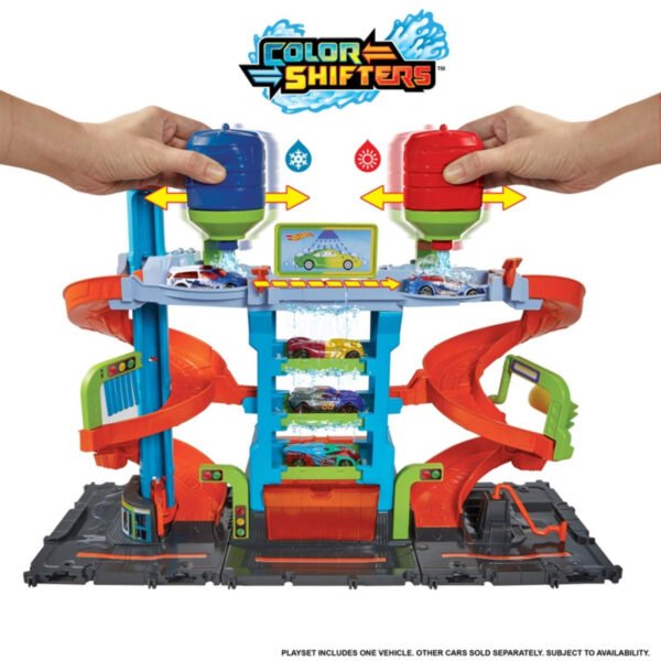 Hot wheels city mega car wash playset