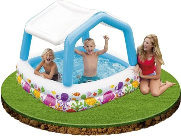 INTEX 57470 Sun Shade Baby Swimming Pool 62 L X 62″W X 48H - Image 5