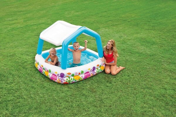 INTEX 57470 Sun Shade Baby Swimming Pool 62 L X 62″W X 48H - Image 6