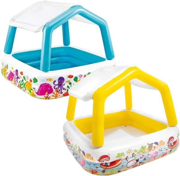 INTEX 57470 Sun Shade Baby Swimming Pool 62 L X 62″W X 48H - Image 7