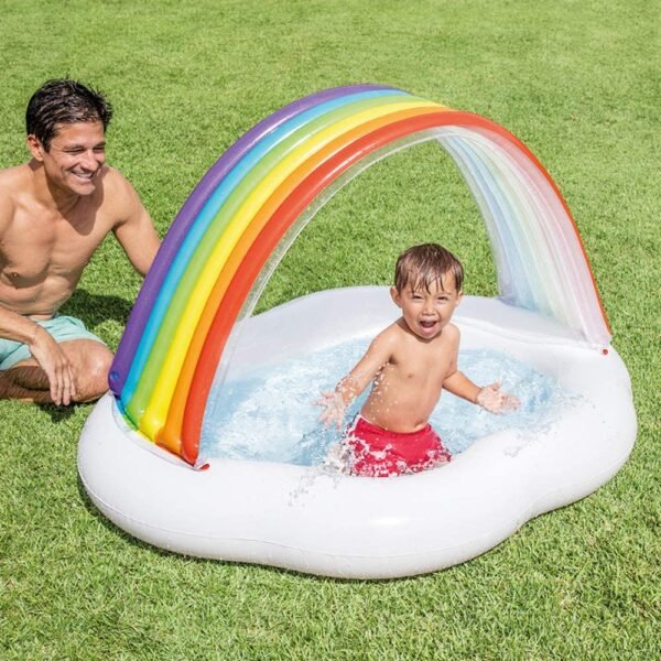 Intex baby canopy rainbow swimming pool