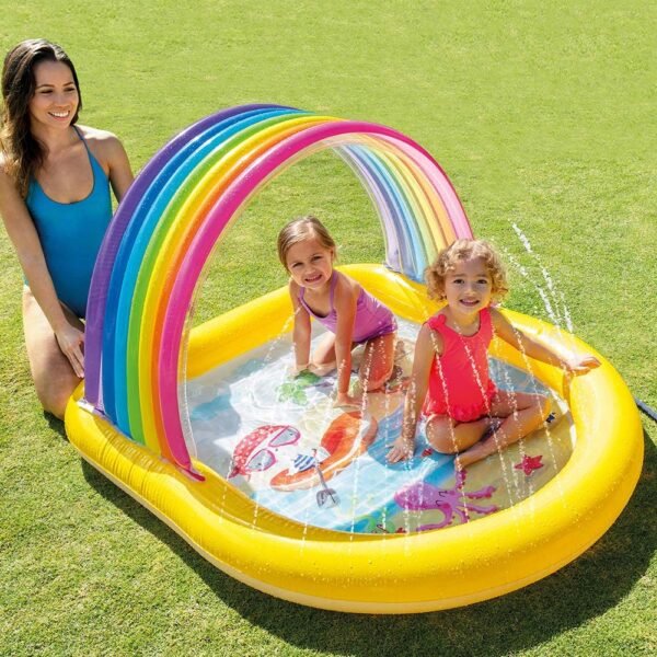 Intex 57156 Inflatable Rainbow Swimming Pool 147x130x86 Cm - Image 3