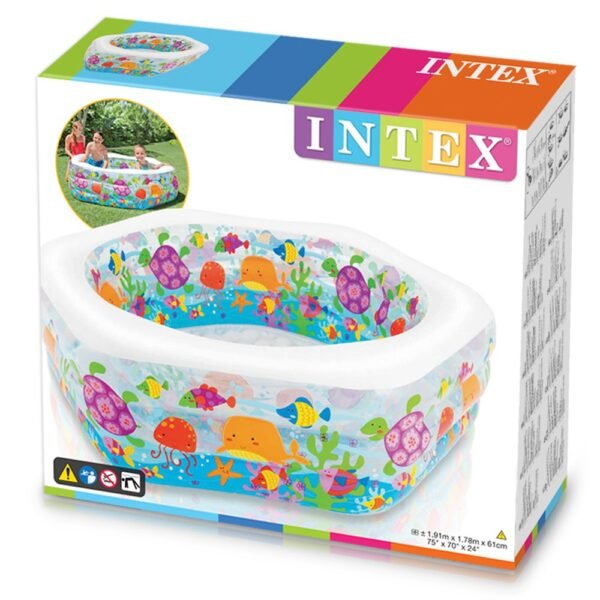 Intex 56493 Swim Center Ocean Reef Inflatable Pool Multi Color - Image 3