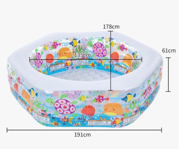 Intex 56493 Swim Center Ocean Reef Inflatable Pool Multi Color - Image 5