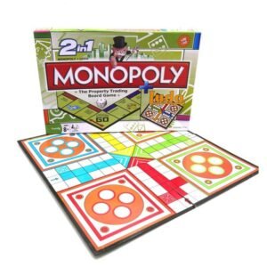 2 in 1 monopoly property trading + ludo board game