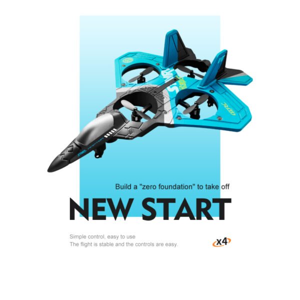 V17 2.4GHz 6CH EPP Remote Control Gravity Sensing 4 Motor Aircraft - Image 5