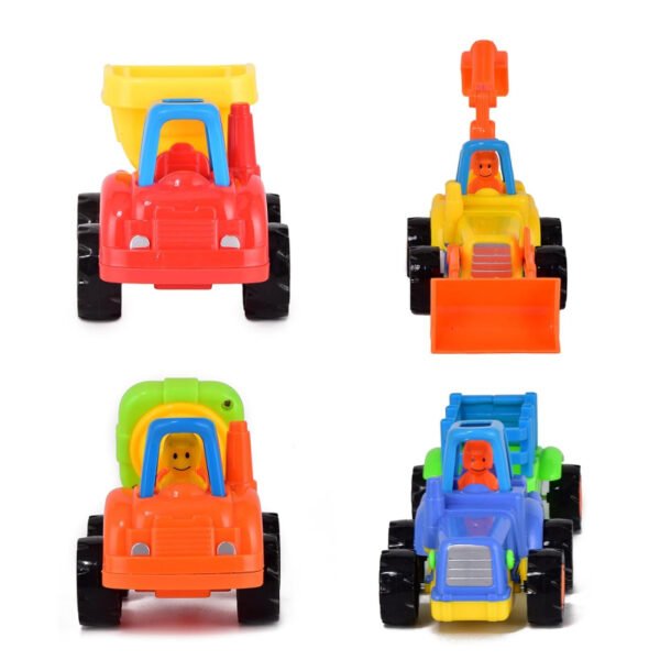 Set Of 4 Durable Friction Powered Construction Vehicles For Kids - Image 7
