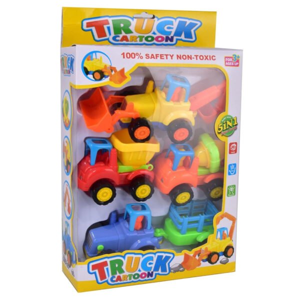 Set Of 4 Durable Friction Powered Construction Vehicles For Kids - Image 9