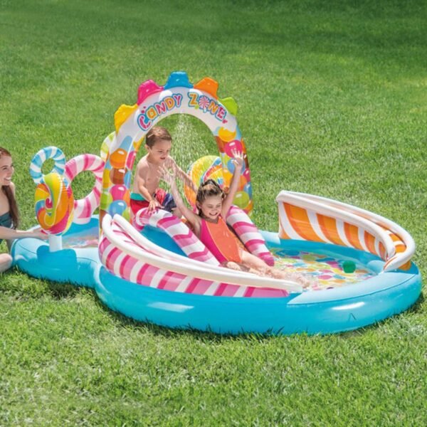 Inflatable pool water slide fun lawn water swimming pool paddling pool