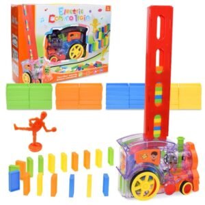 Domino train car set automatic laying domino blocks